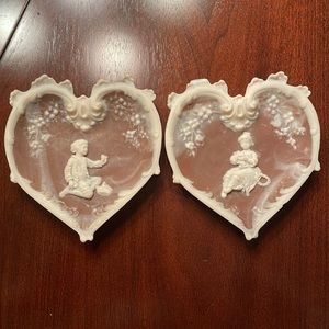 Victorian Boy and Girl Incolay Stone Set